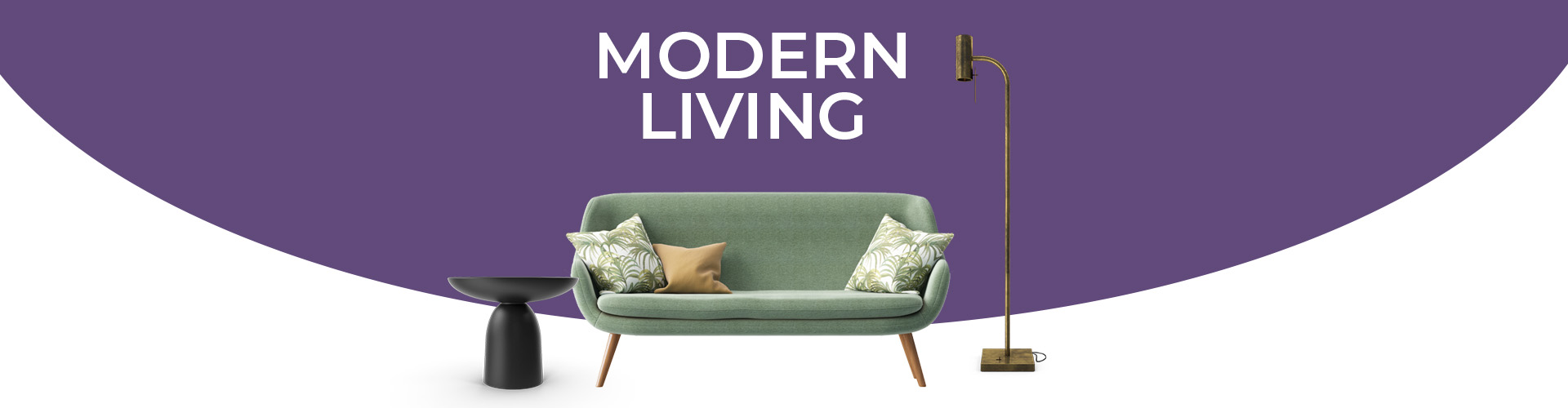 Web Page Banner Modern Living